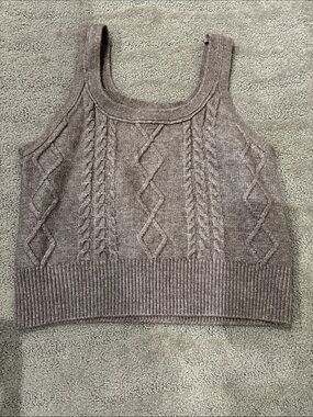 Jessica Simpson Mauve Knit tank crop top size M